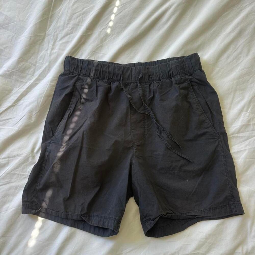 Cos black shorts with drawstring